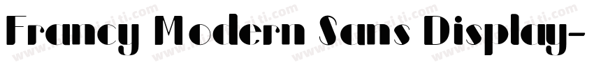 Francy Modern Sans Display字体转换